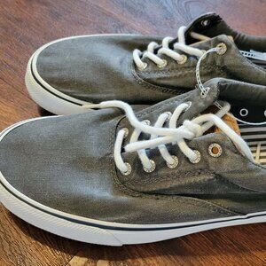 NWOT Men’s SPERRY TOP SIDER Size 12 Gray Canvas Sneakers